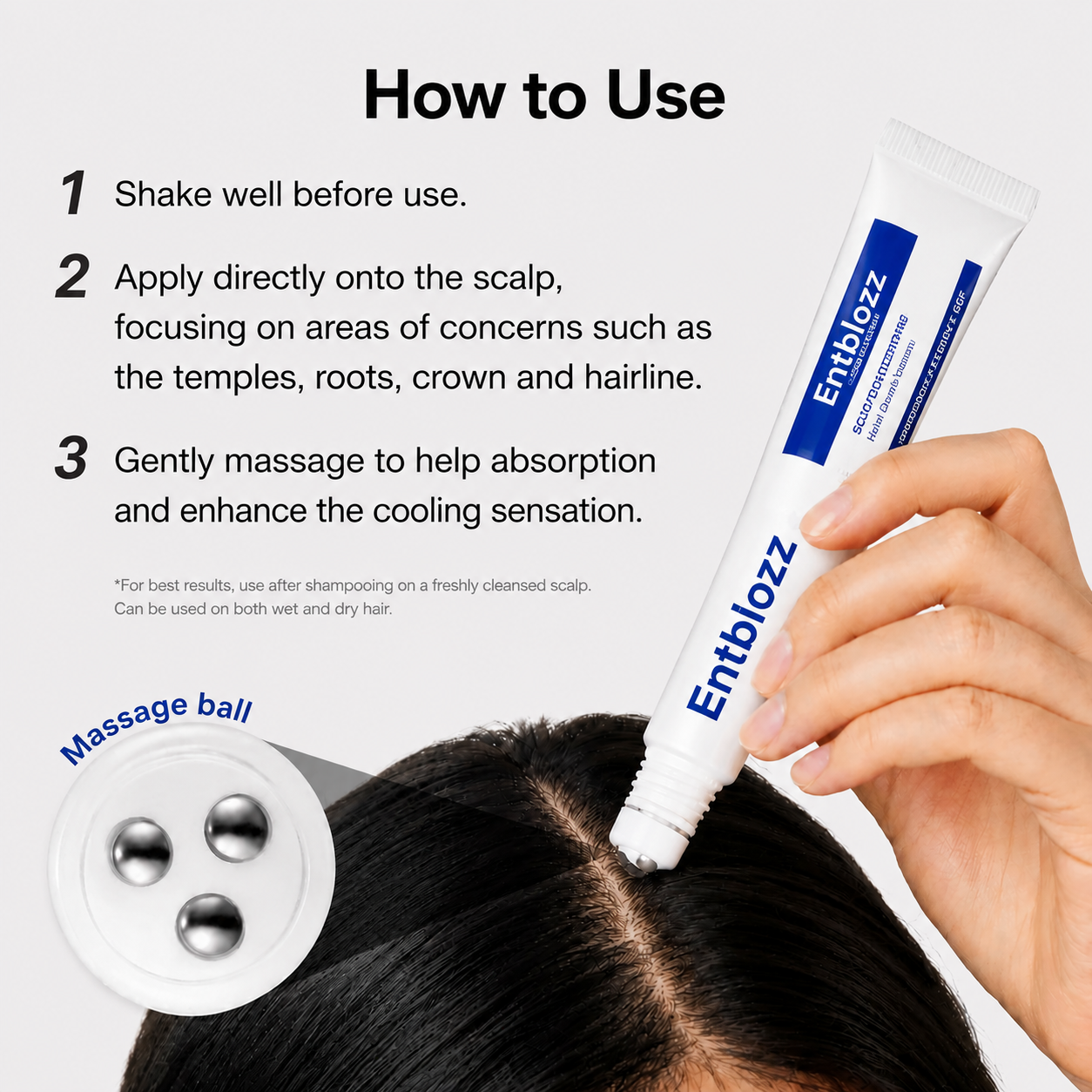💖Entblozz® Scalp Serum/Rosemary Spicule Scalp Serum| Dry & Oily, Flaky-looking Scalp |Free from Parabens, Silicones, Sulfates👍🔥