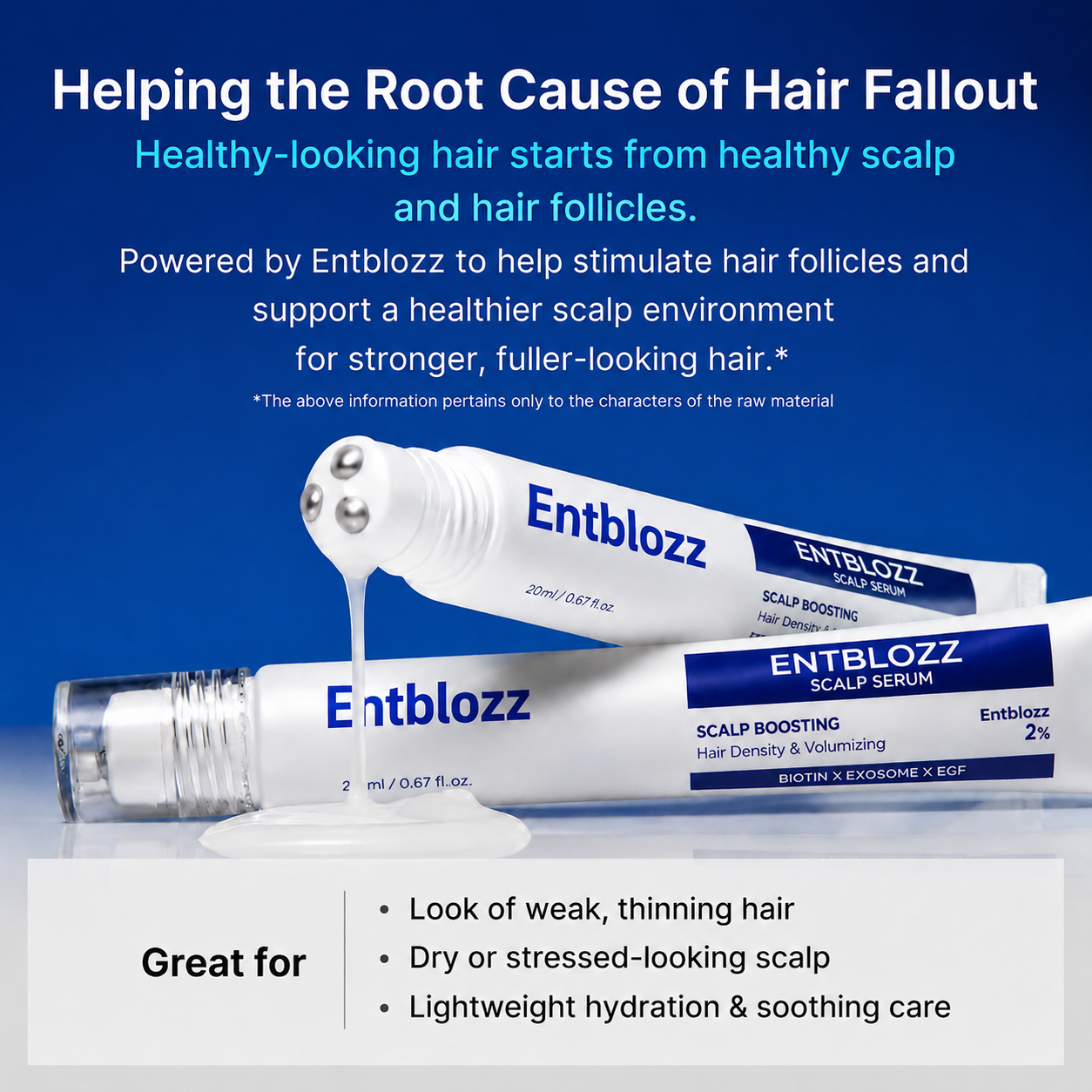 💖Entblozz® Scalp Serum/Rosemary Spicule Scalp Serum| Dry & Oily, Flaky-looking Scalp |Free from Parabens, Silicones, Sulfates👍🔥