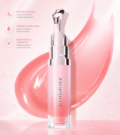 💖Entblozz®Peptide Brightening Lip Serum – Hydrating, Smooth, Glossy Tint for Fuller, Soft Lips