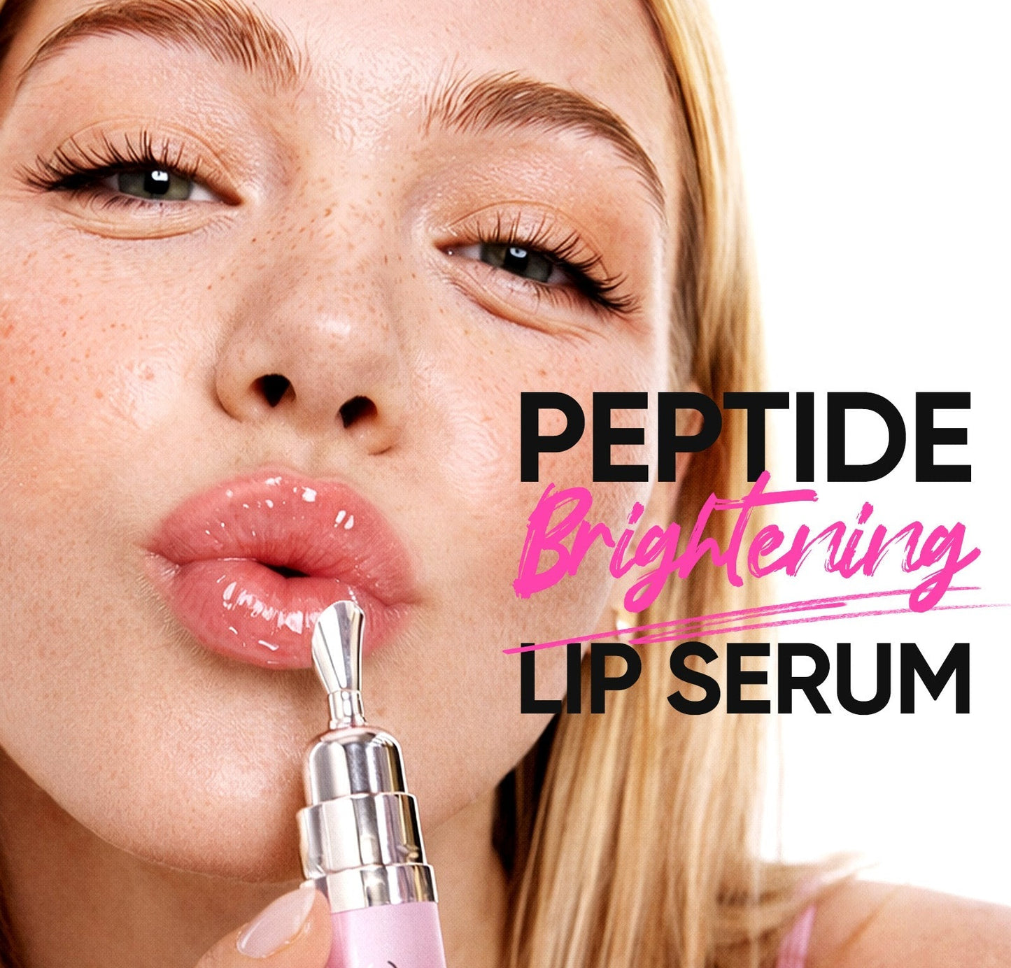 💖Entblozz®Peptide Brightening Lip Serum – Hydrating, Smooth, Glossy Tint for Fuller, Soft Lips