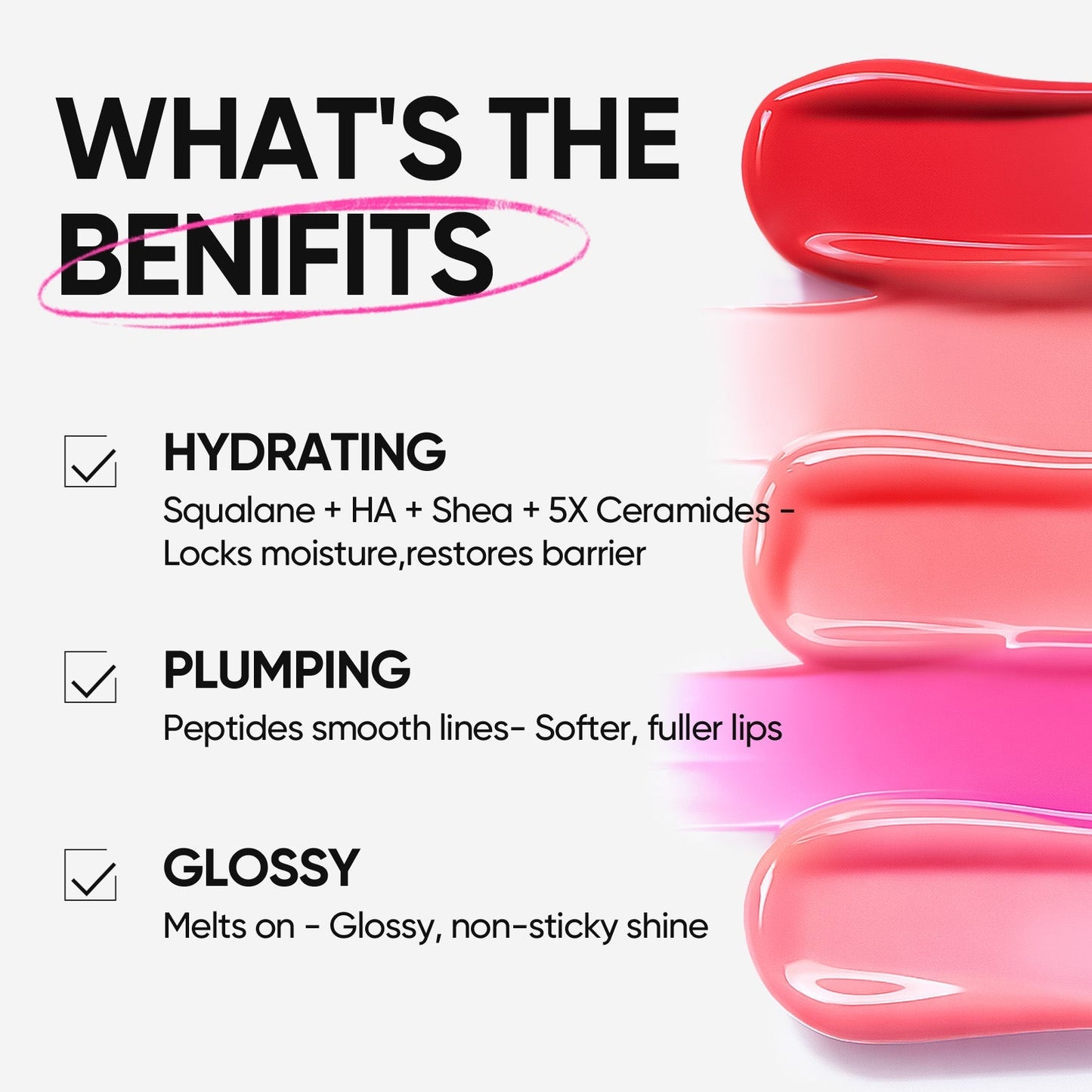 💖Entblozz®Peptide Brightening Lip Serum – Hydrating, Smooth, Glossy Tint for Fuller, Soft Lips